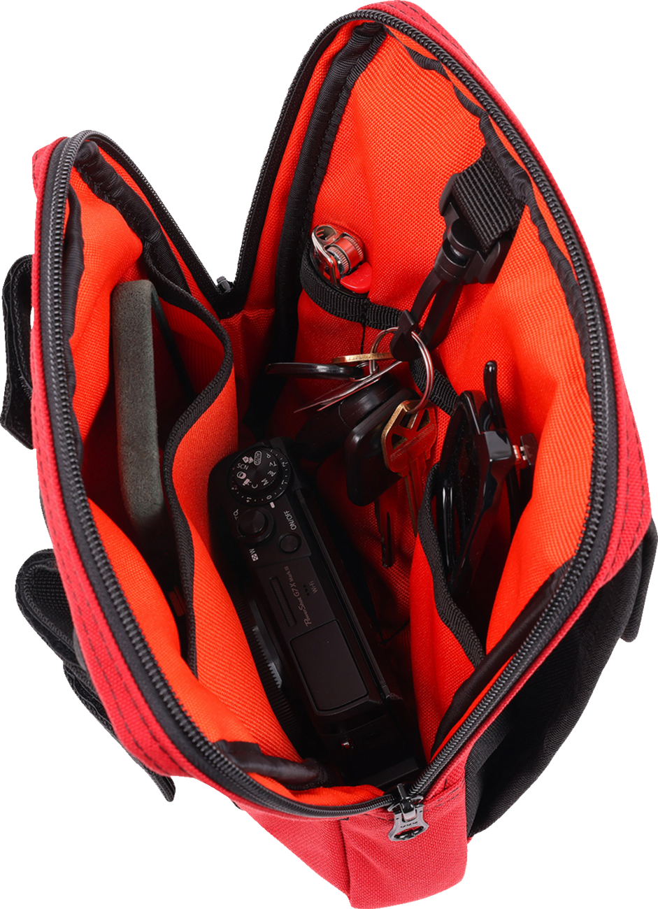 BAG HANDLEBAR TSC SLIM RED
