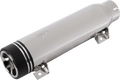 MUFFLER SHORT DUAL GROVE TIP CHROME