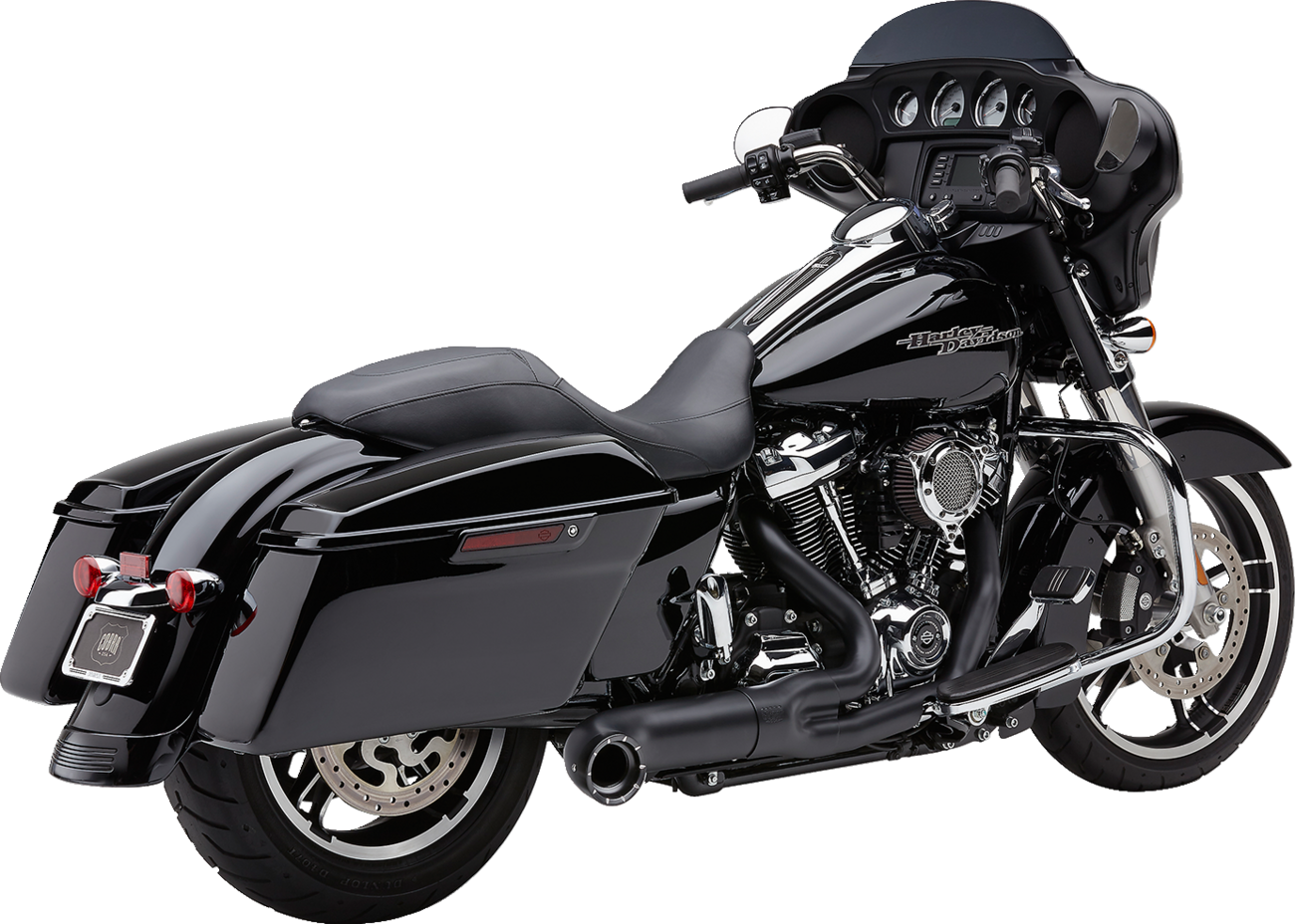 EXHAUST 2:1 W/TIP BLK FLH