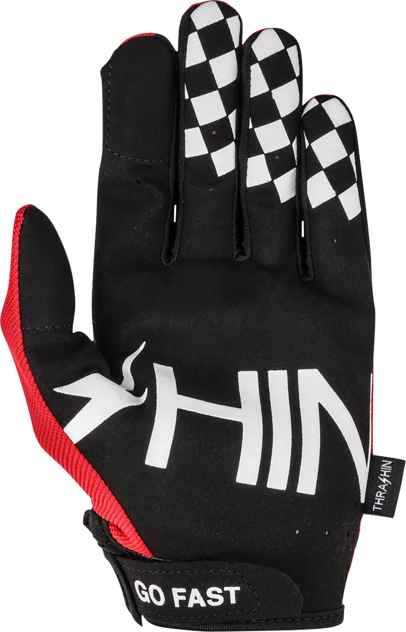 GLOVE GO FAST STEALTH RED XL