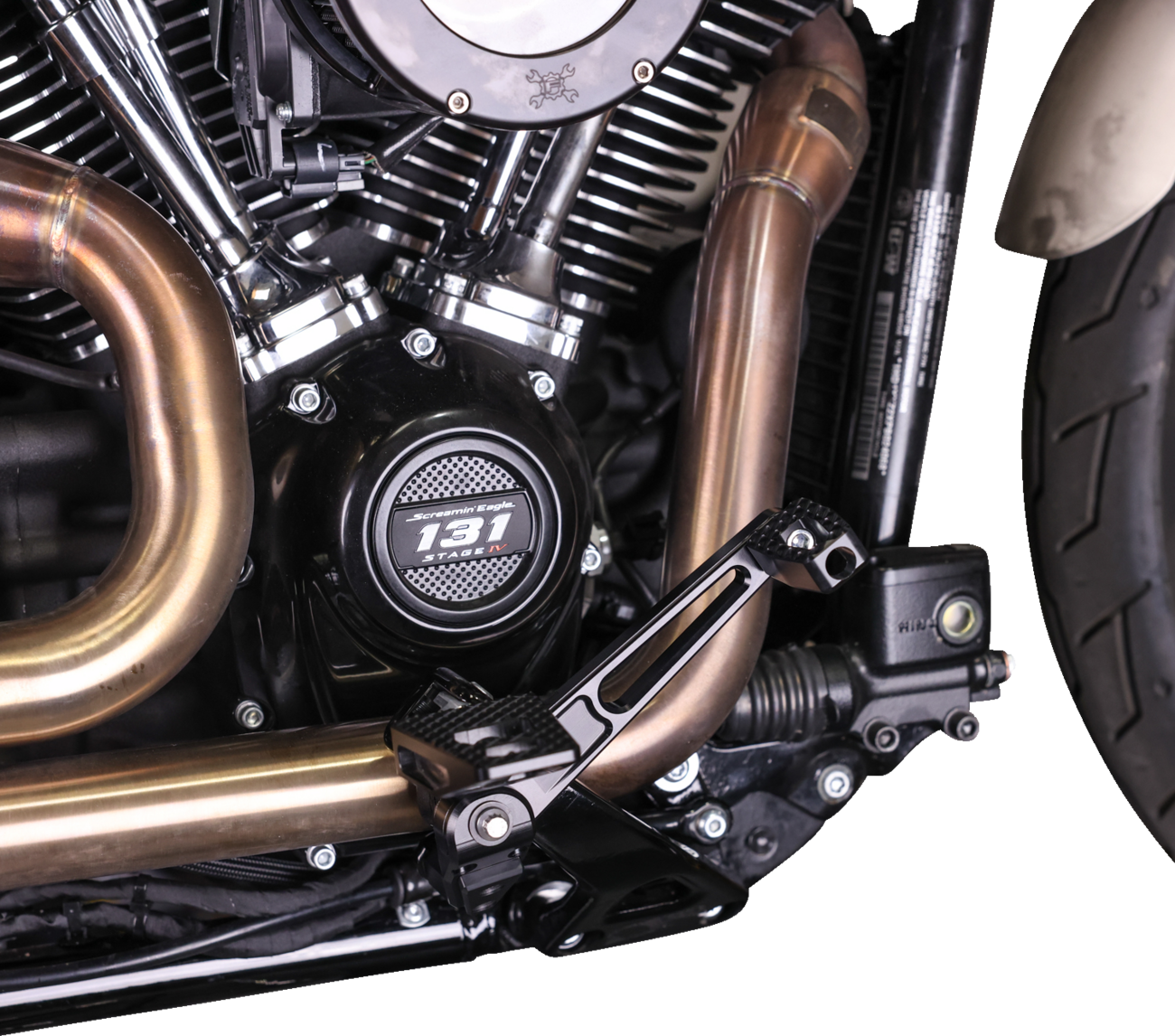 ARM BRAKE M8 SOFTAIL W/MID CONTROLS 2018-2023 BLACK