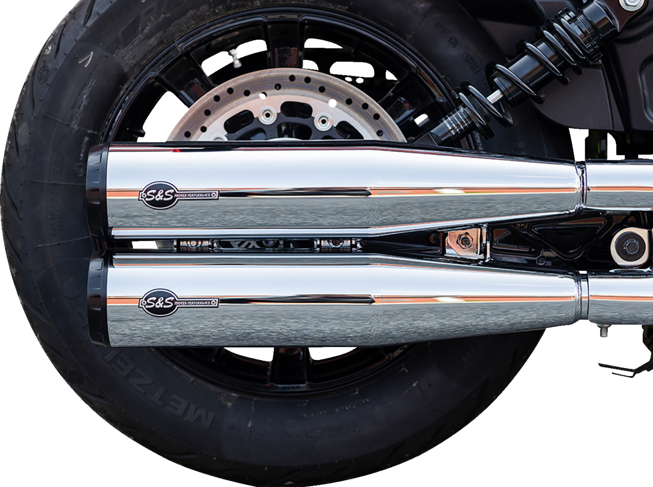 Muffler slip-on Grand National Chrome Race Only Scout 19-23