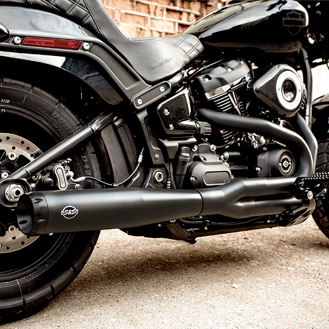 EXHAUST 2:1 BLK