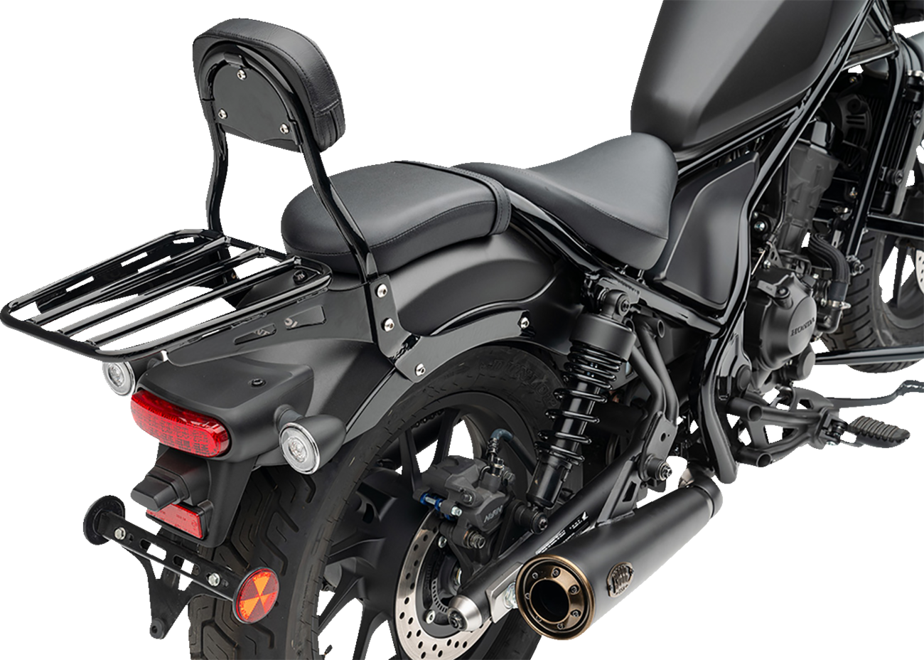 SLIP-ON MUFFLER (BLK) WITH BRONZE TIP REBEL 300/500 17-23