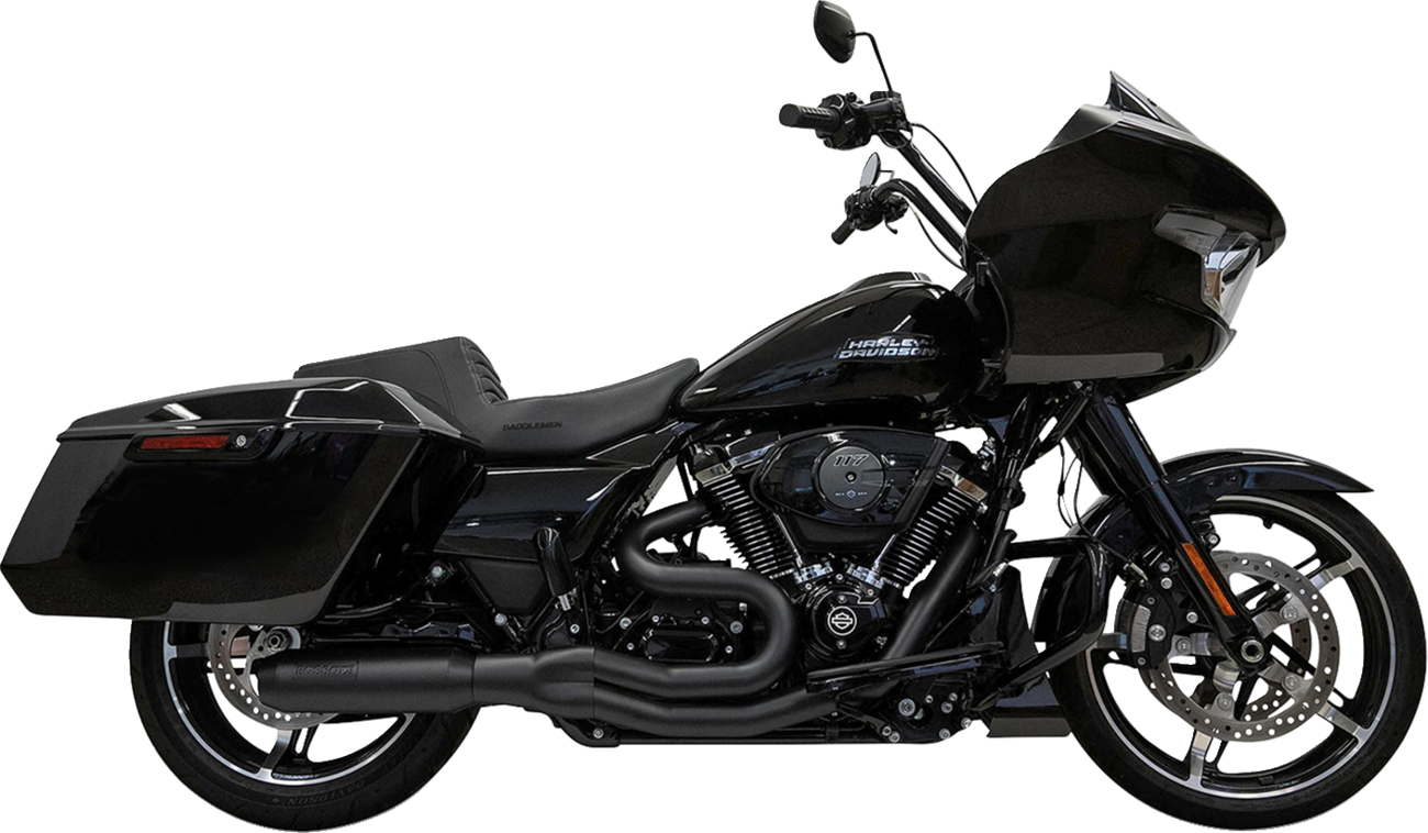 Exhaust SuperBike 2:1 mid Blk 4" Muffler M8 Touring