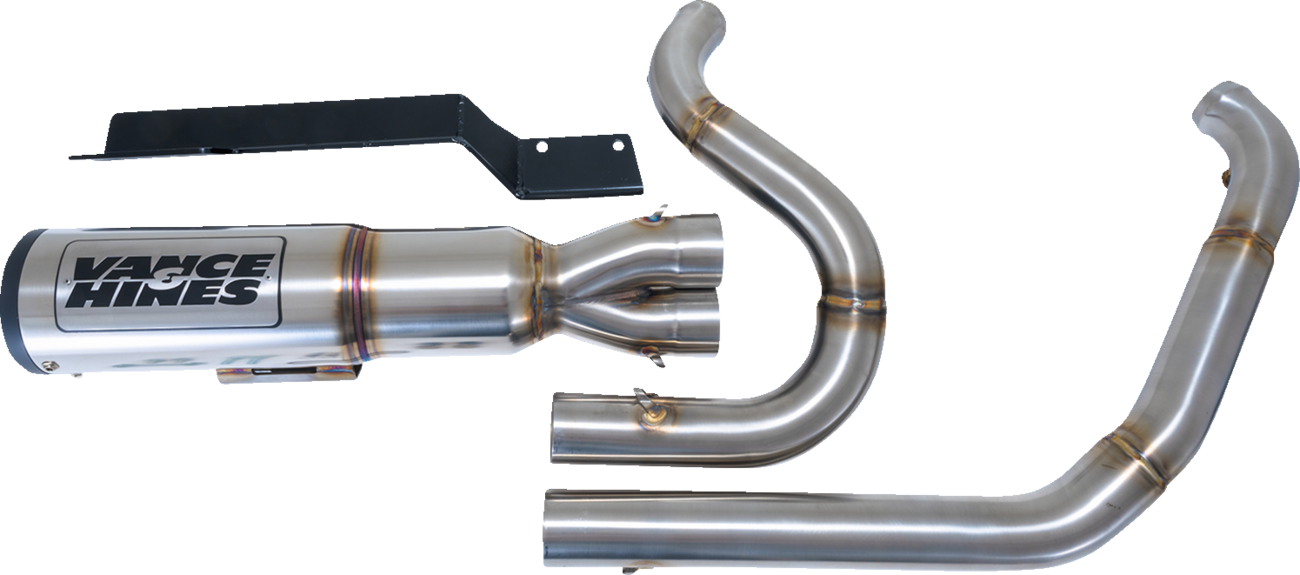 HIGH OUTPUT 2-1 EXHAUST BRUSHED TOURING