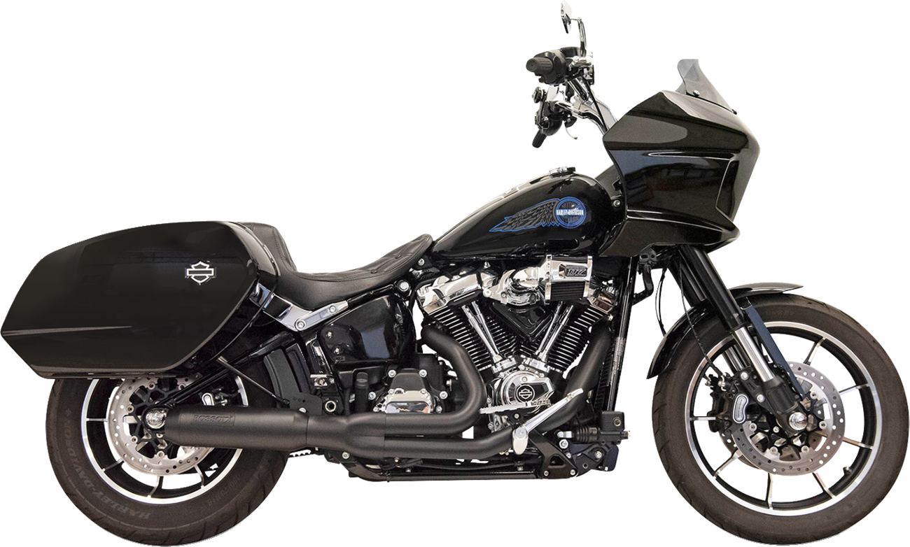 EXHAUST SUPERBIKE 2:1 BLACK 4" MUFFLER M8 SOFTAIL 2022-25