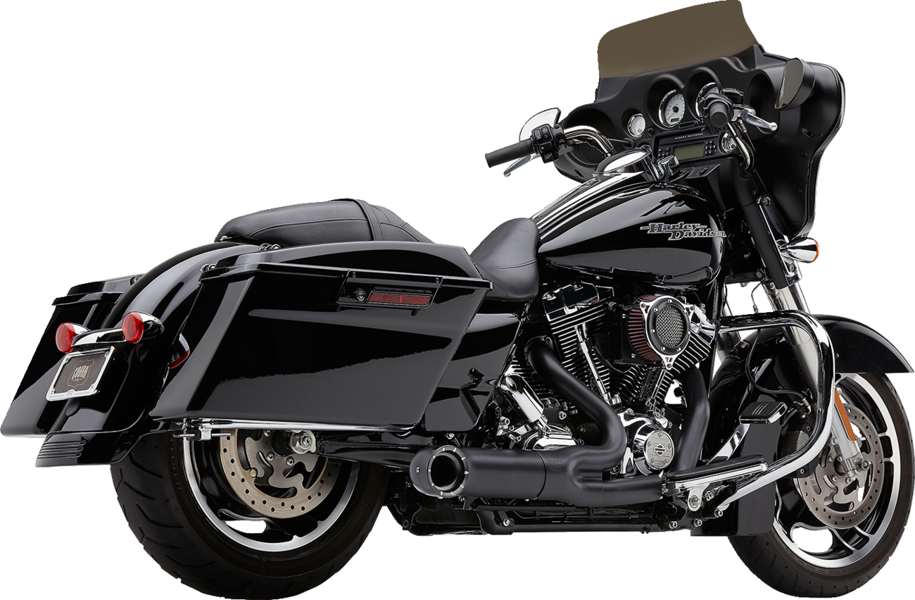 EXHAUST 2:1 W/TIP BLK FLH