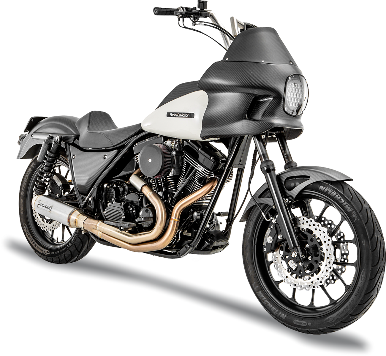 Exhaust 2:1 Super Bike 4" Stainless Steel FXR