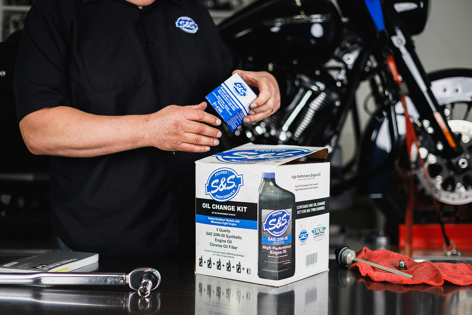 KIT S&S OIL CHANGE MILW 8